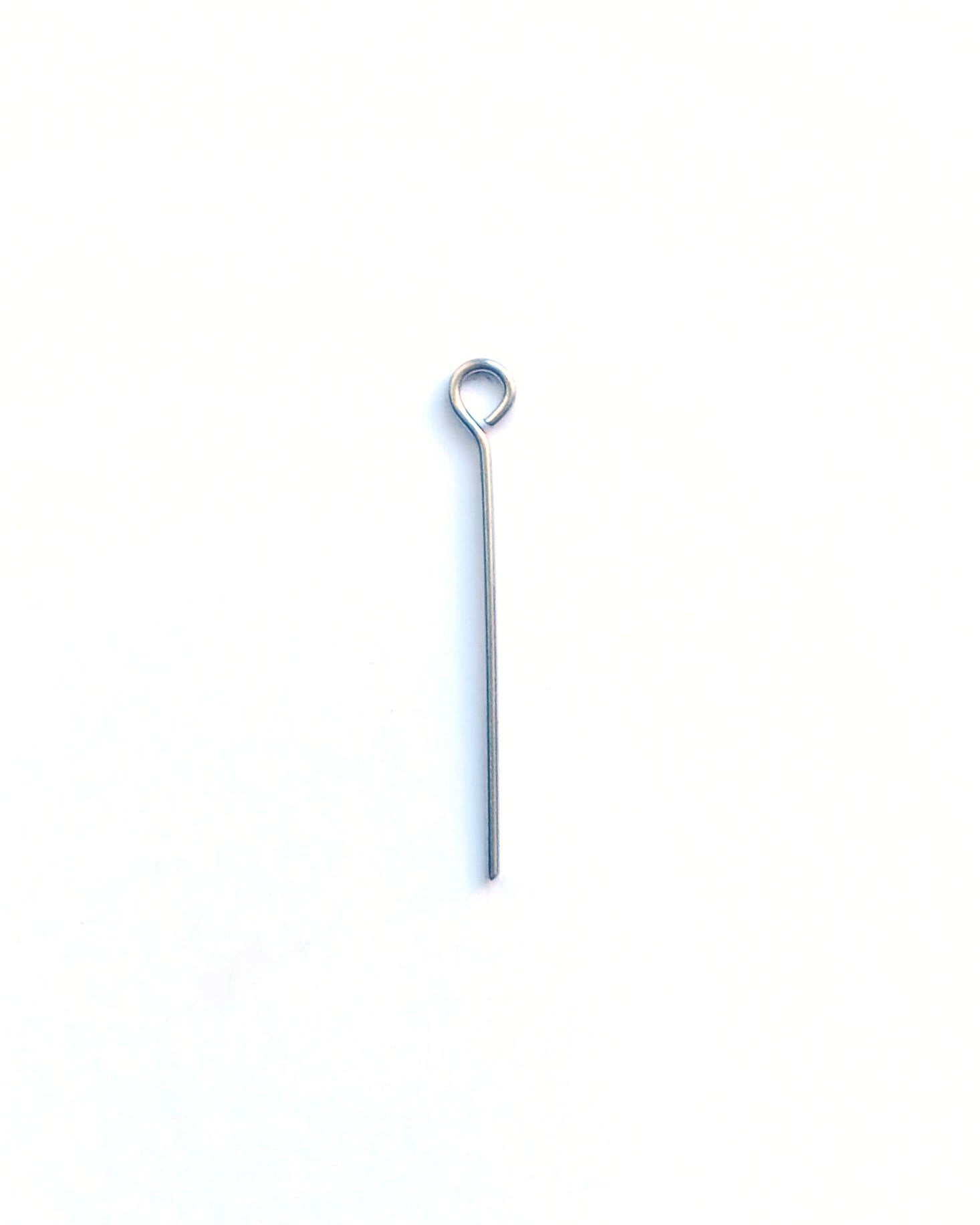 perlesetcreationbijoux - clous / tiges à tête ronde en acier inoxydable argenté de 25 mm