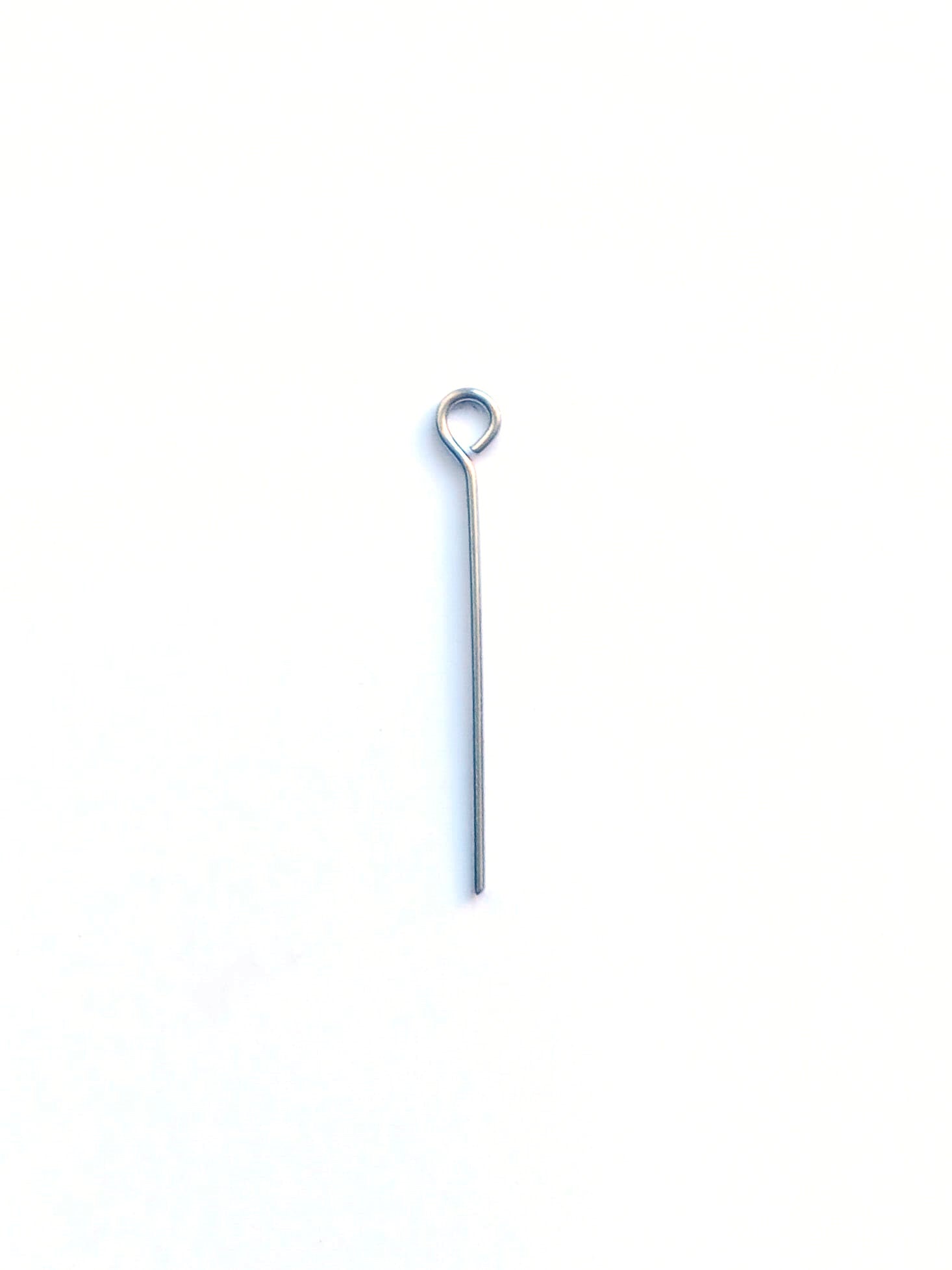 perlesetcreationbijoux - clous / tiges à tête ronde en acier inoxydable argenté de 25 mm