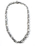 perlesetcreationbijoux - collier maille figaro acier inoxydable argenté 52 cm