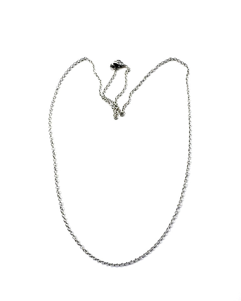 perlesetcreationbijoux - collier maille ovale en acier inoxydable 304 argenté de 60 cm