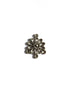 perlesetcreationbijoux-connecteur-chandelier-fleur-argente
