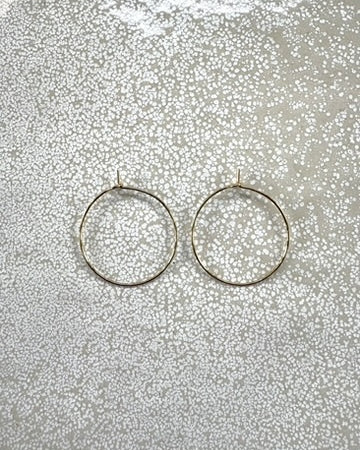 perlesetcreationbijoux - créoles fines à décorer en acier inoxydable 316L doré PVD 18K