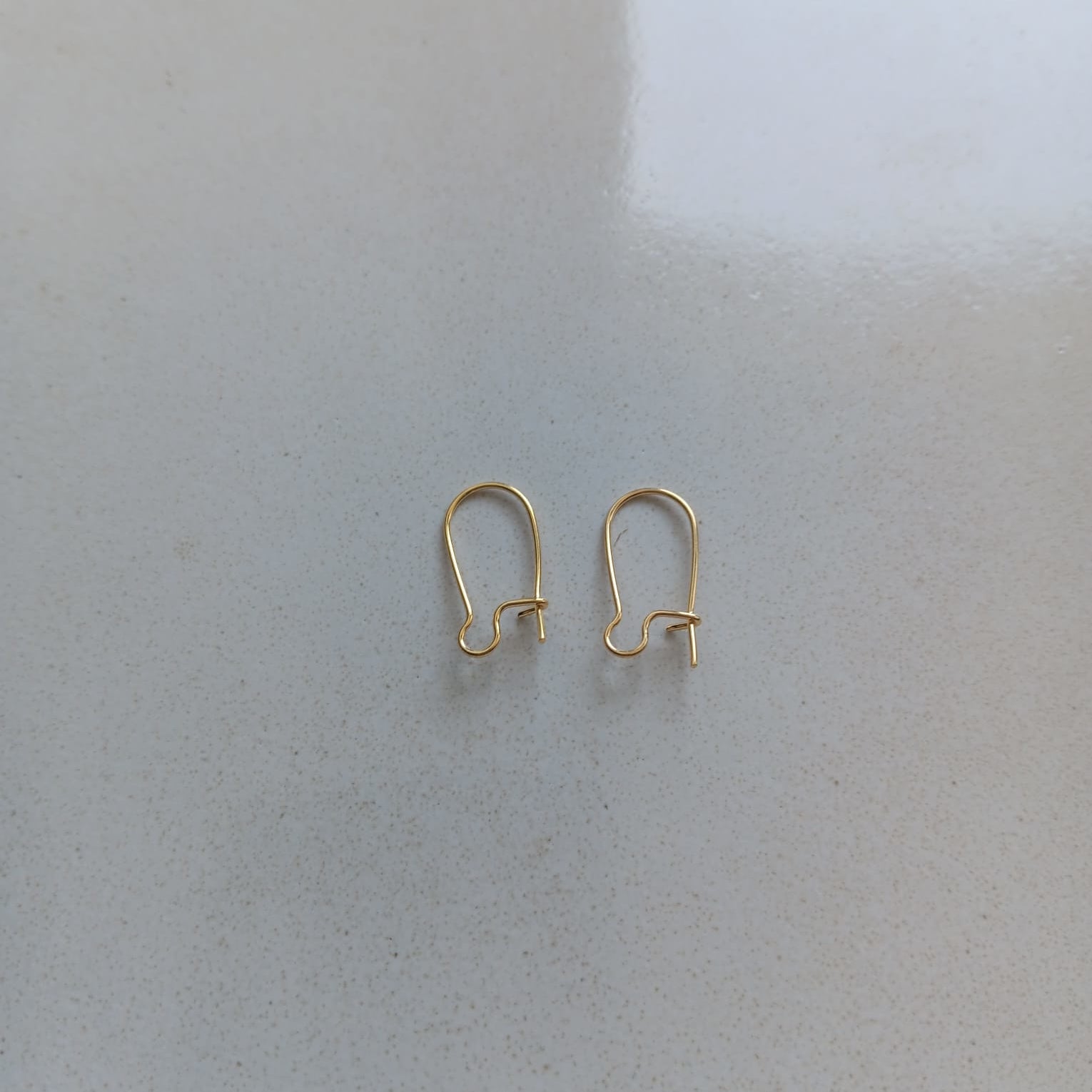 perlesetcreationbijoux - crochets dormeuses en laiton doré