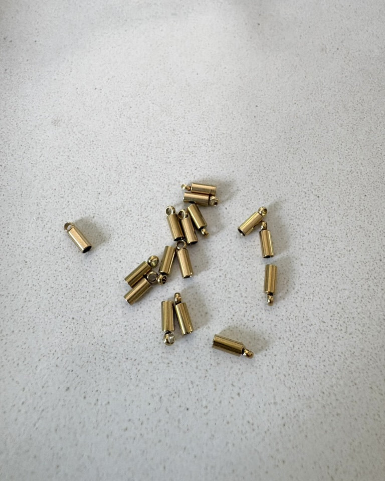 perlesetcreationbijoux - embouts pour cordon 1,8 mm en acier inoxydable doré PVD