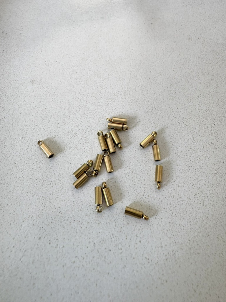 perlesetcreationbijoux - embouts pour cordon 1,8 mm en acier inoxydable doré PVD