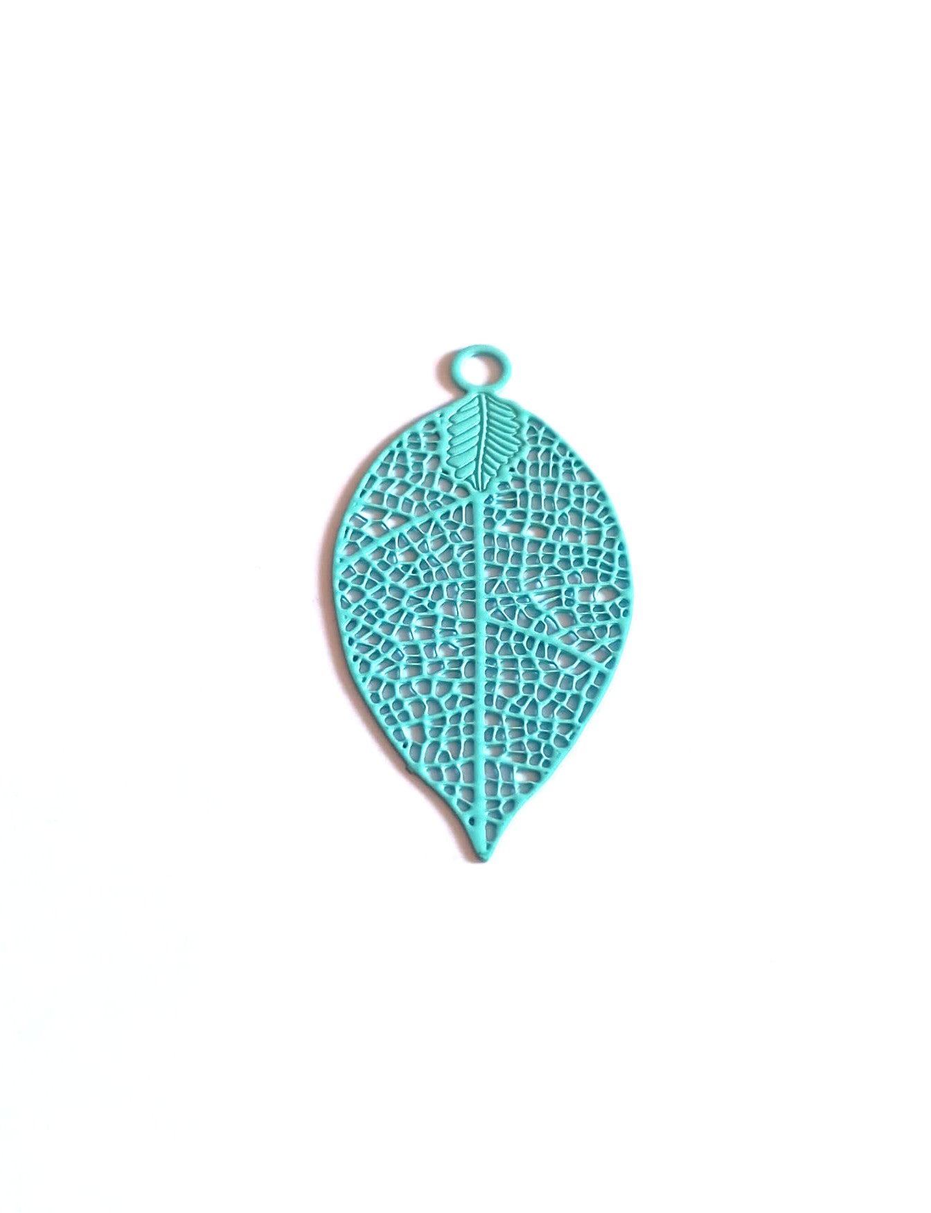 perlesetcreationbijoux-estampe-filigrane-feuille-38x20mm-turquoise