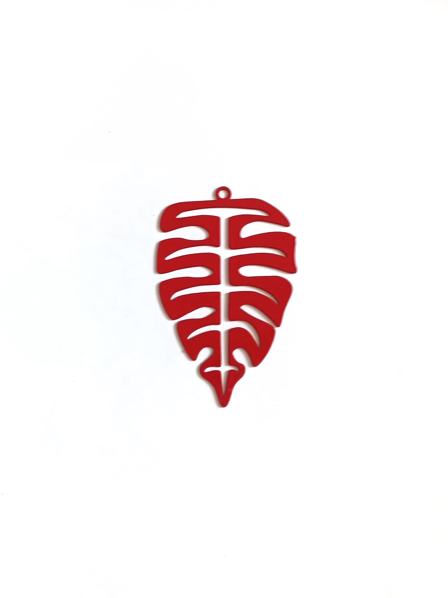 perlesetcreationbijoux-estampe-filigrane-feuille-tropicale-rouge