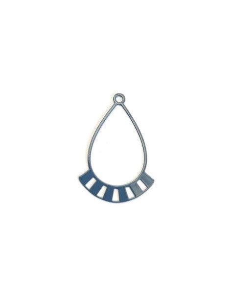 perlesetcreationbijoux-estampe-filigrane-goutte-connecteur-bleu-marine