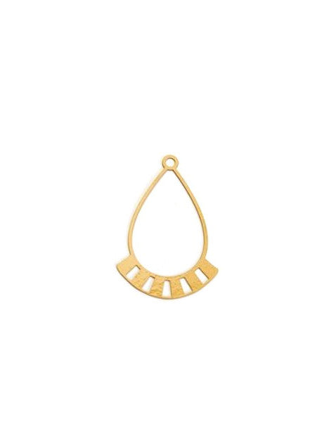 perlesetcreationbijoux-estampe-filigrane-goutte-connecteur-jaune-moutarde