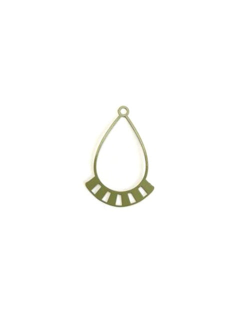 perlesetcreationbijoux-estampe-filigrane-goutte-connecteur-kaki