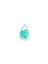 perlesetcreationbijoux-estampe-filigrane-goutte-feuille-monstera-26x15mm-turquoise
