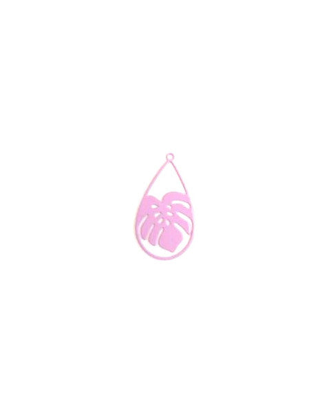 perlesetcreationbijoux-estampe-filigrane-goutte-feuille-monstera-26x15mm-mauve