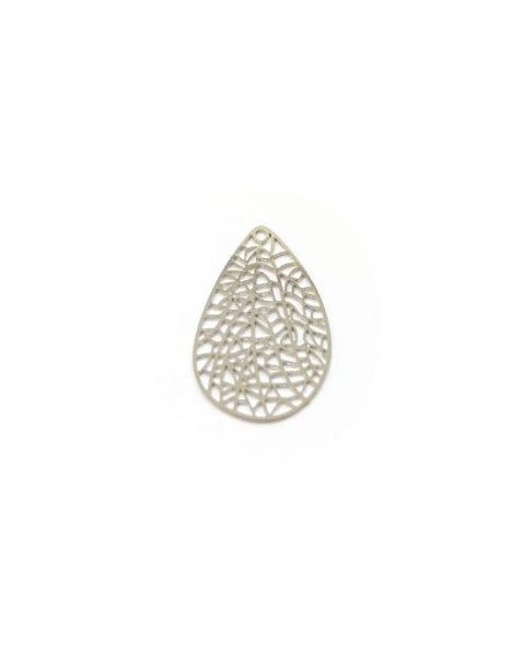Estampe filigrane goutte - 24x17 mm