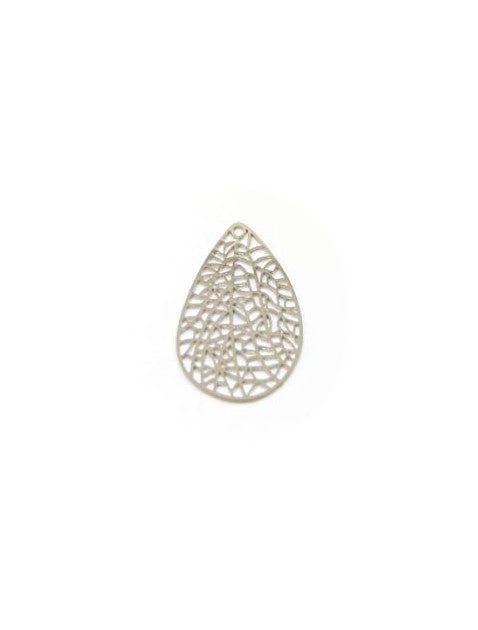 Estampe filigrane goutte - 24x17 mm