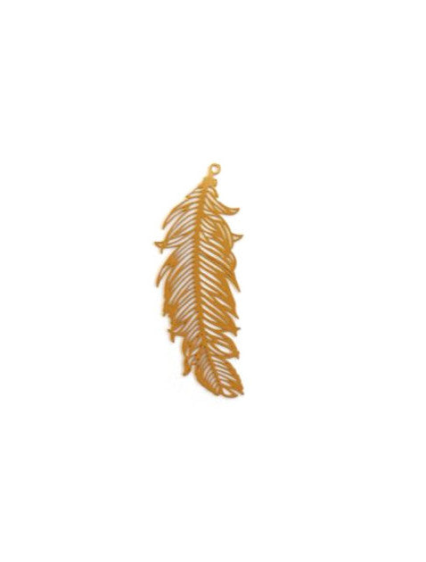 perlesetcreationbijoux-estampe-plume-jaune-moutarde