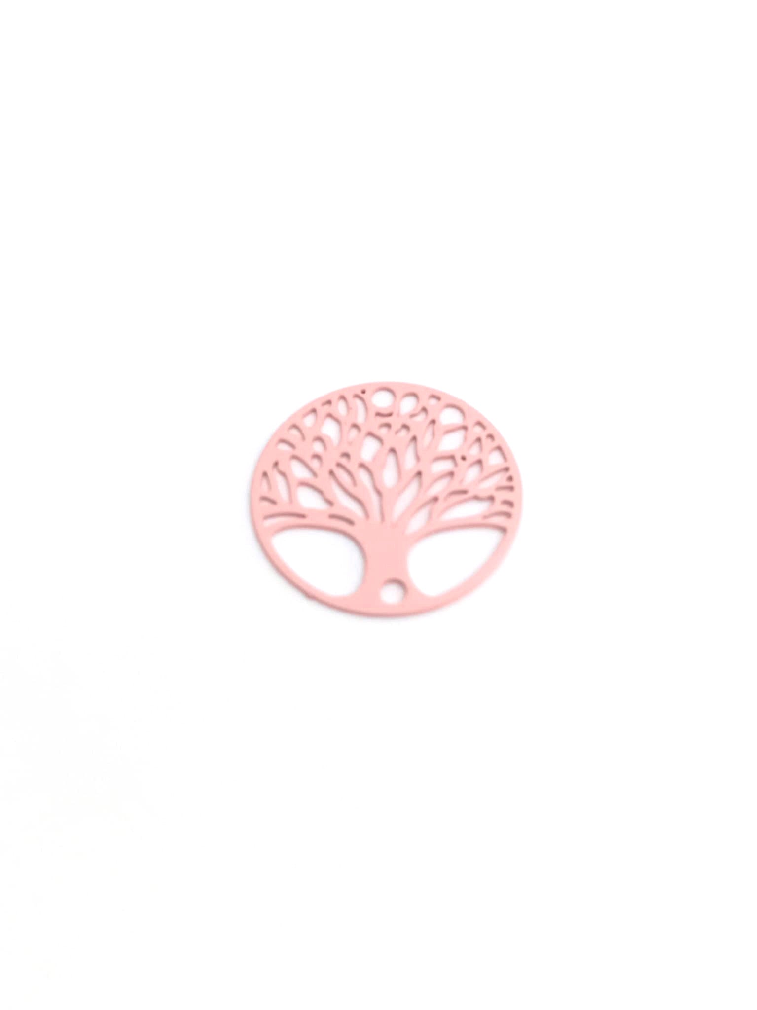 Estampe filigrane ronde intercalaire arbre de vie - 20 mm