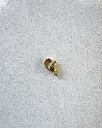 perlesetcreationbijoux - fermoir mousqueton en acier inoxydable chirurgical 316 doré plaqué or 24K de 12x7 mm