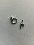 perlesetcreationbijoux - fermoir T en métal argenté de 12 mm