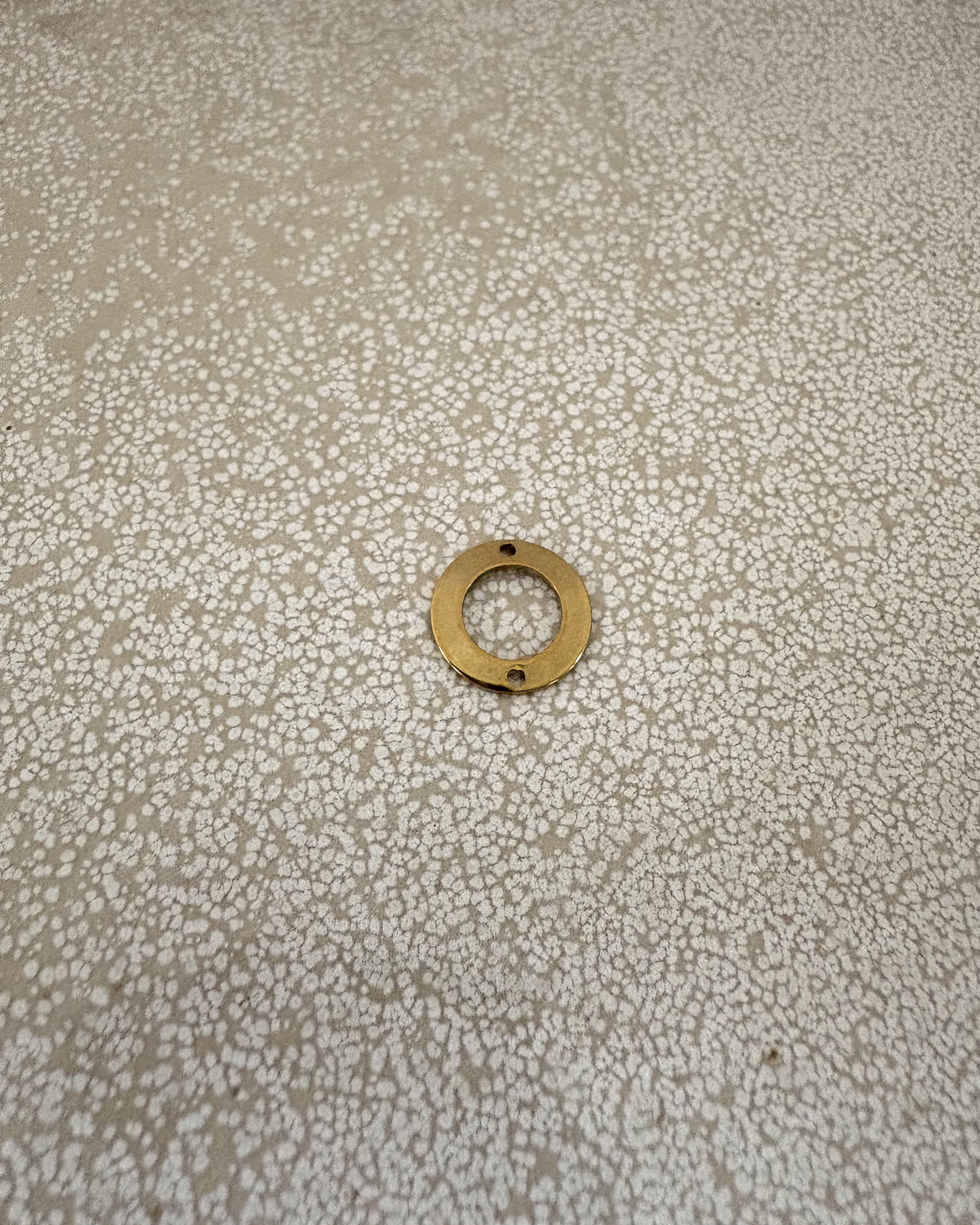 perlesetcreationbijoux - intercalaire rond acier inoxydable doré PVD de 13 mm