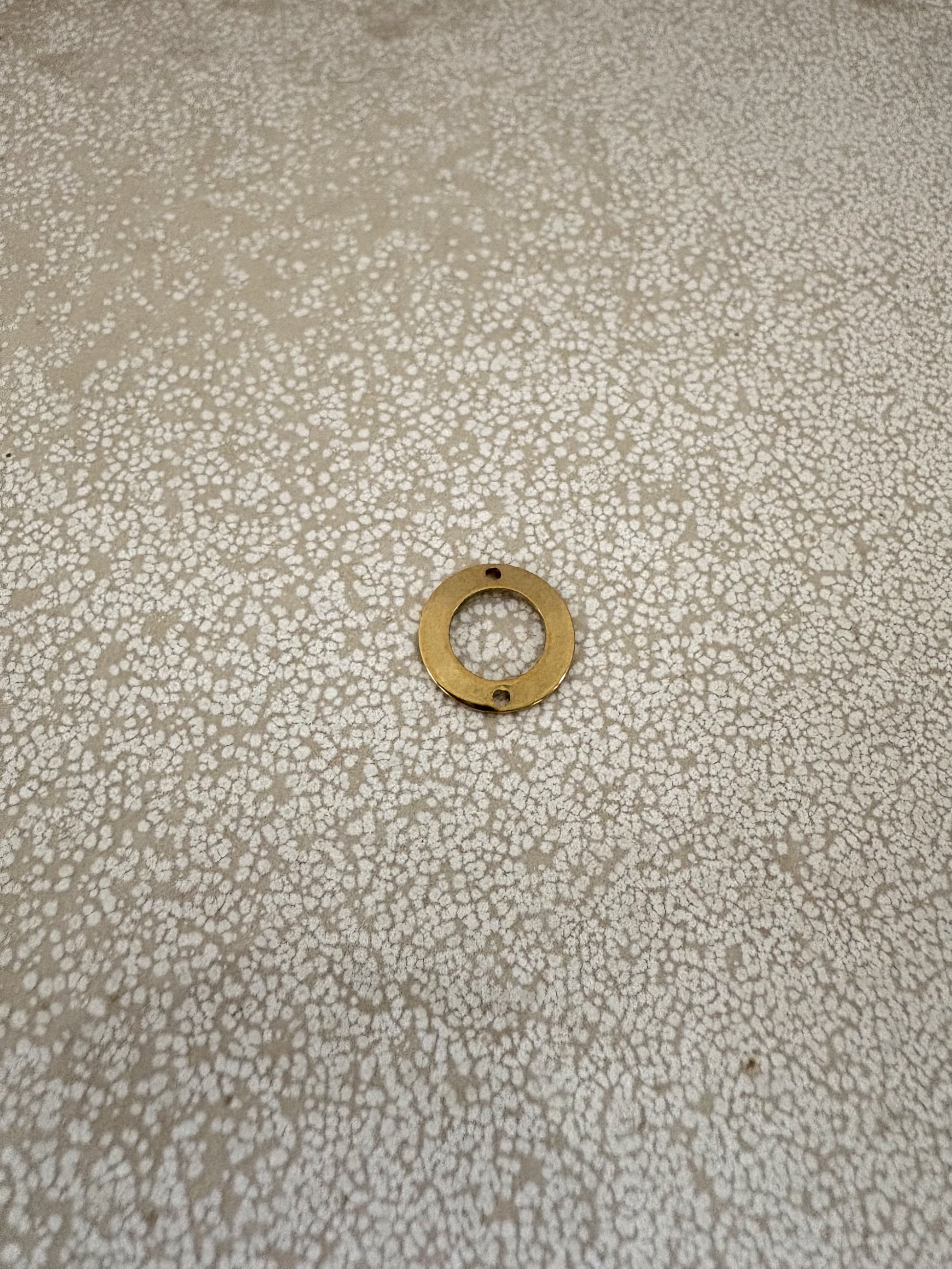 perlesetcreationbijoux - intercalaire rond acier inoxydable doré PVD de 13 mm