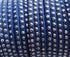 perlesetcreationbijoux - cordon de suédine strassée 3 mm bleu