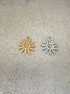 perlesetcreationbijoux - pendentifs soleil en acier inoxydable doré et argenté de 23x21 mm