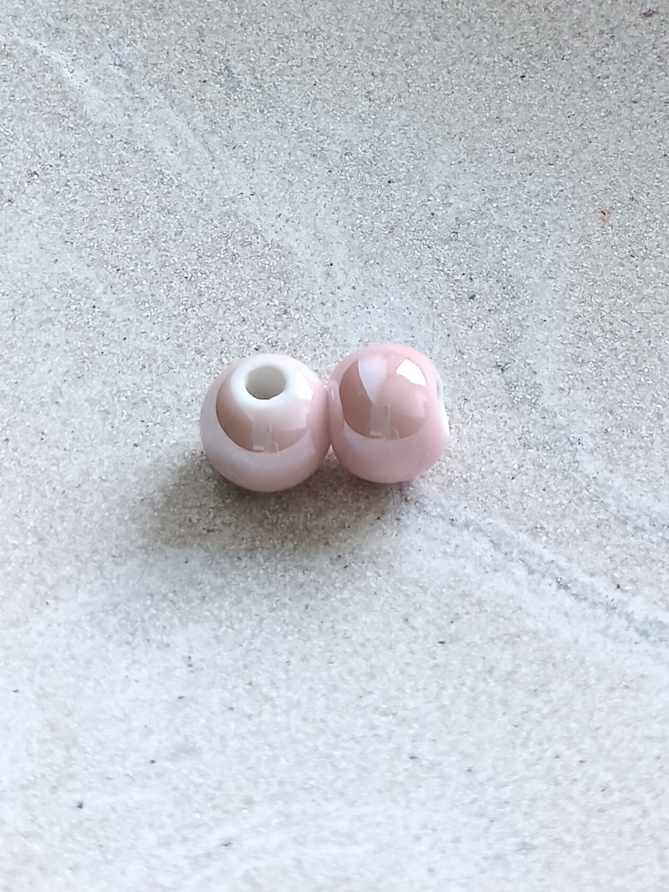 Perles rondes en céramique - 10 mm x2