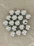 perlesetcreationbijoux - perles rondes en acrylique argenté 10mm