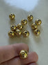 perlesetcreationbijoux - perles rondes dorées en acrylique de 12 mm