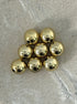 perlesetcreationbijoux - perles rondes en acrylique 14 mm doré