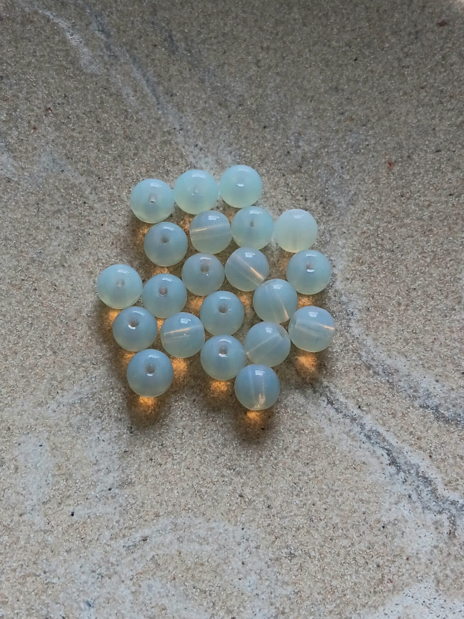 Perles rondes Opalite grade AA - 6 mm