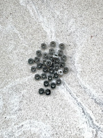 perlesetcreationbijoux - perles rondelles en acier inoxydable 304 argenté de 4x1,2 mm