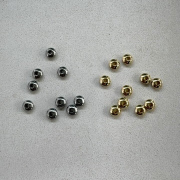 perlesetcreationbijoux - perles rondelles en acier inoxydable 304 argenté et doré de 6x3 mm