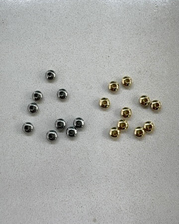 perlesetcreationbijoux - perles rondelles en acier inoxydable 304 argenté et doré de 6x3 mm