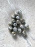 perlesetcreationbijoux - perles rondelles à facettes en verre, motifs circulaires
