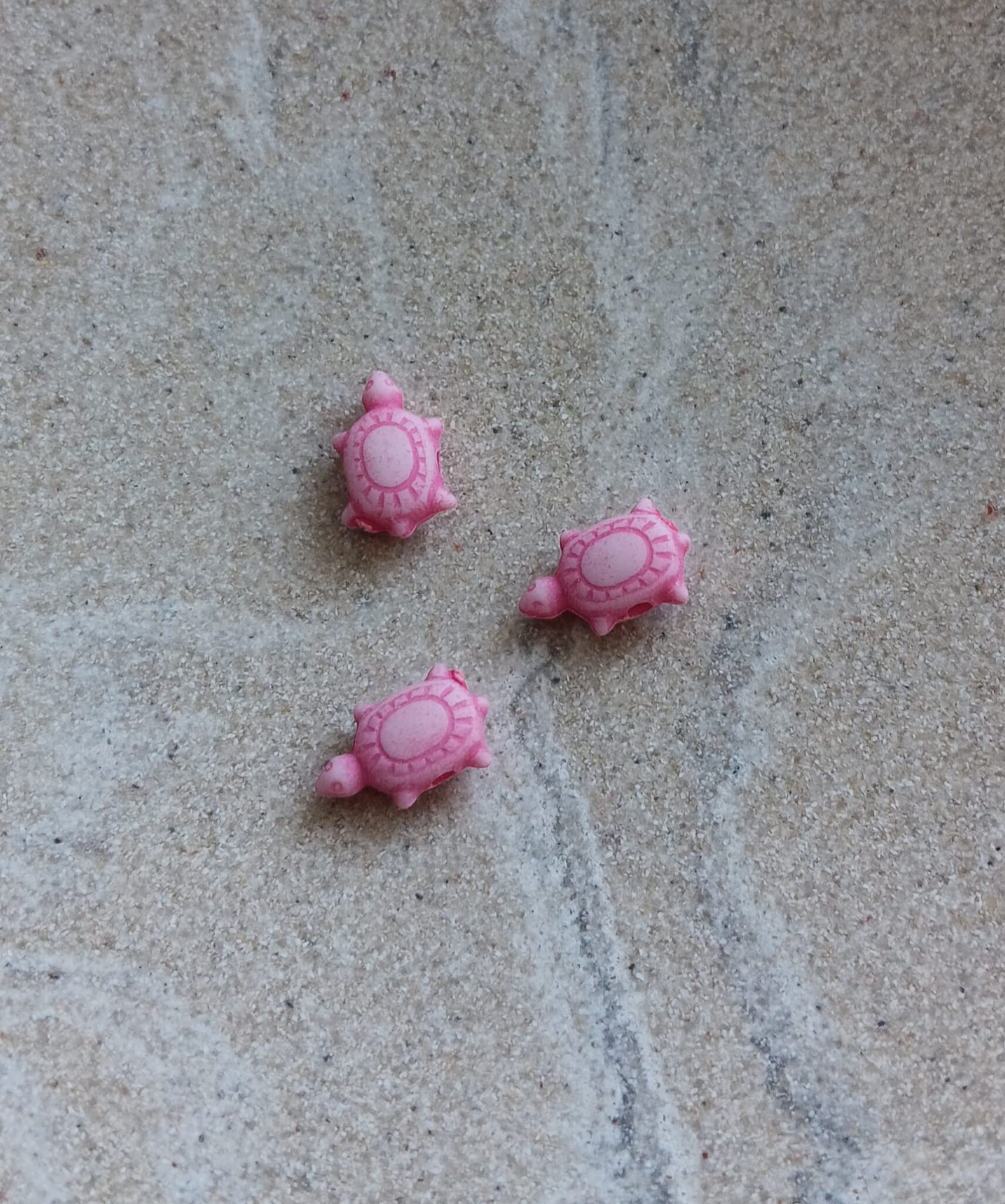 Perles tortue en acrylique - 12x8 mm x10
