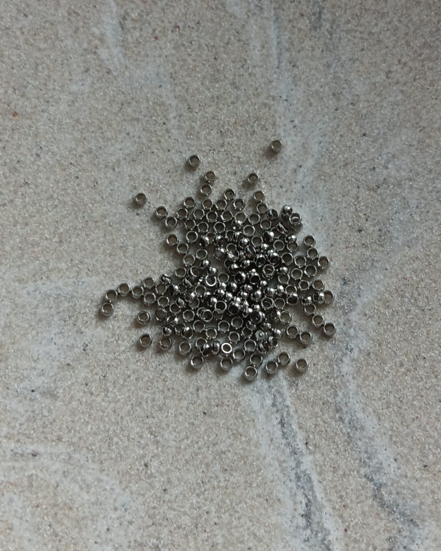 Perles rondes acier inox 304 argenté - 2 mm x10