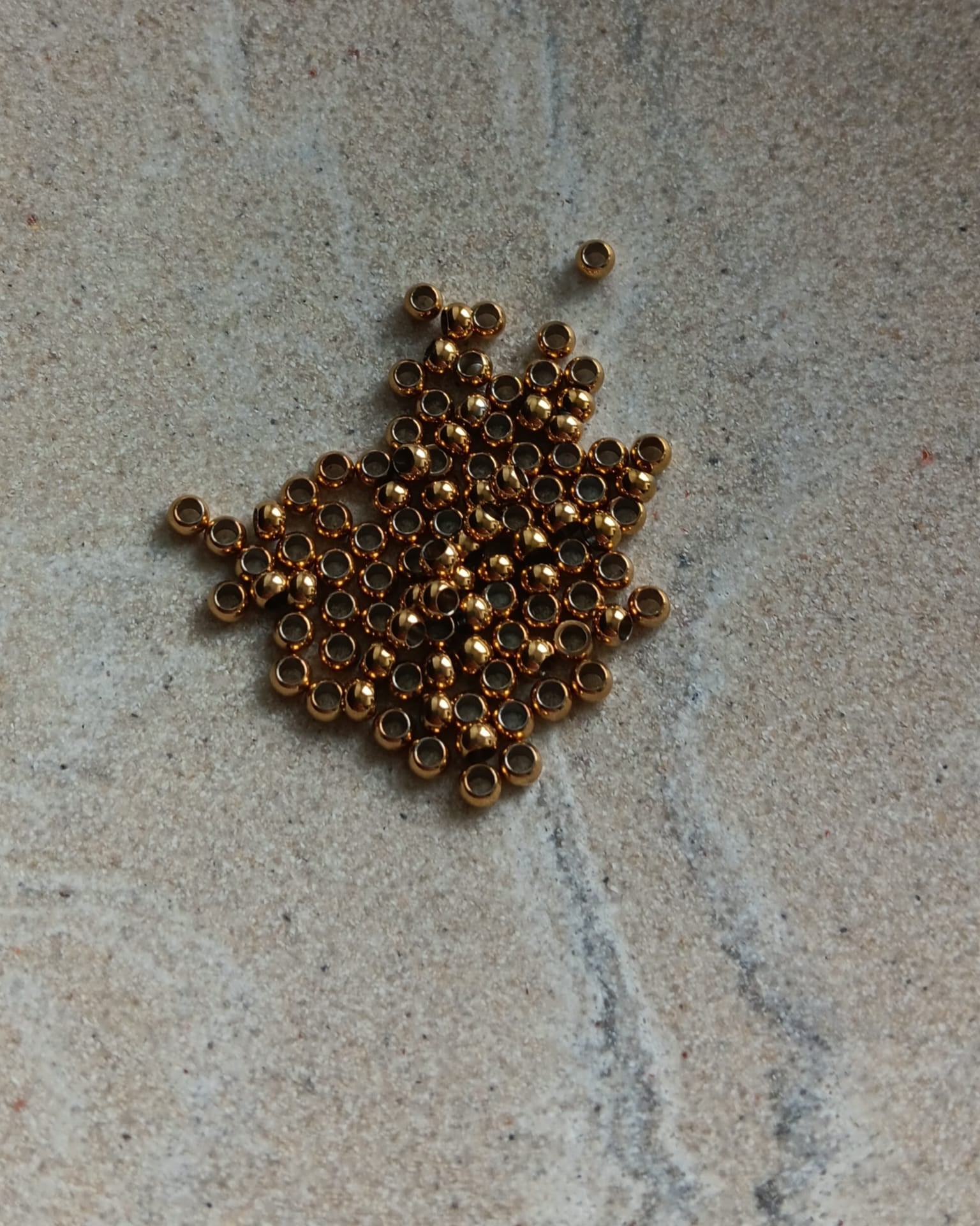 Perles rondes acier inox - 3 mm x10