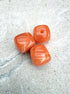 perlesetcreationbijoux - perles carrées en acrylique de 17 mm couleur orange