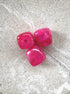 perlesetcreationbijoux - perles carrées marbrées en acrylique de 17 mm de différentes rose fuchsia