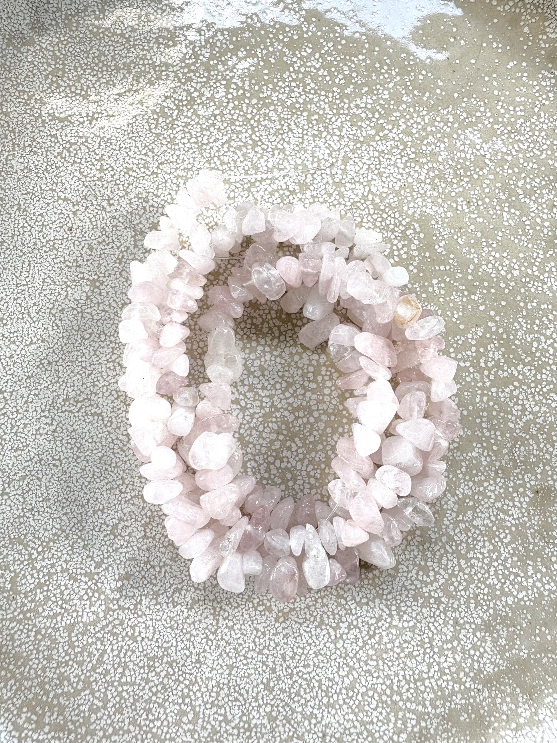 perlesetcreationbijoux - perles chips en quartz rose naturel