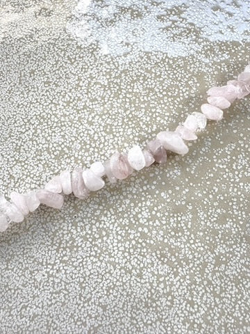 perlesetcreationbijoux - perles chips en quartz rose naturel