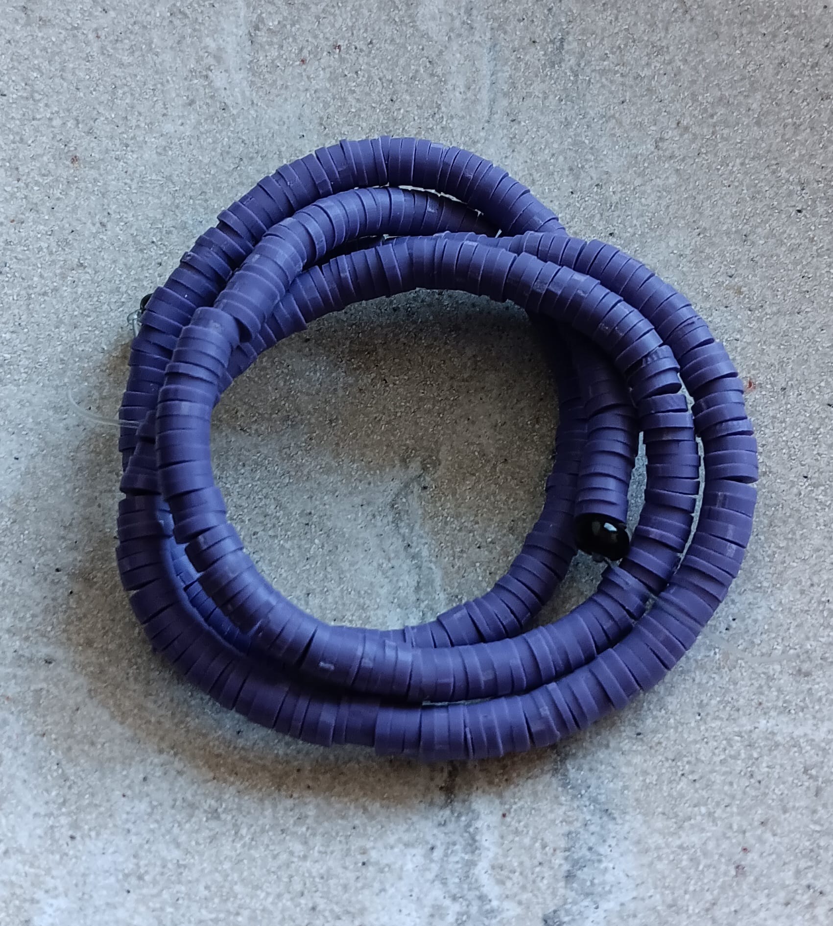 Perles heishi en pâte polymère - 4mm