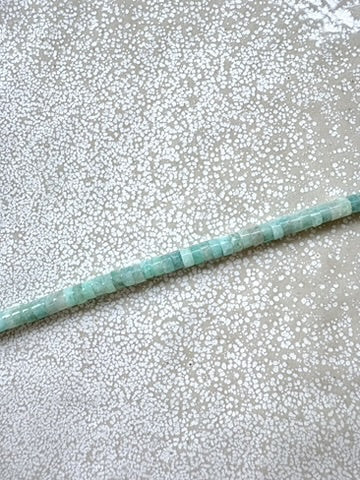 perlesetcreationbijoux - perles heshi en amazonite naturelle de 4x2 mm