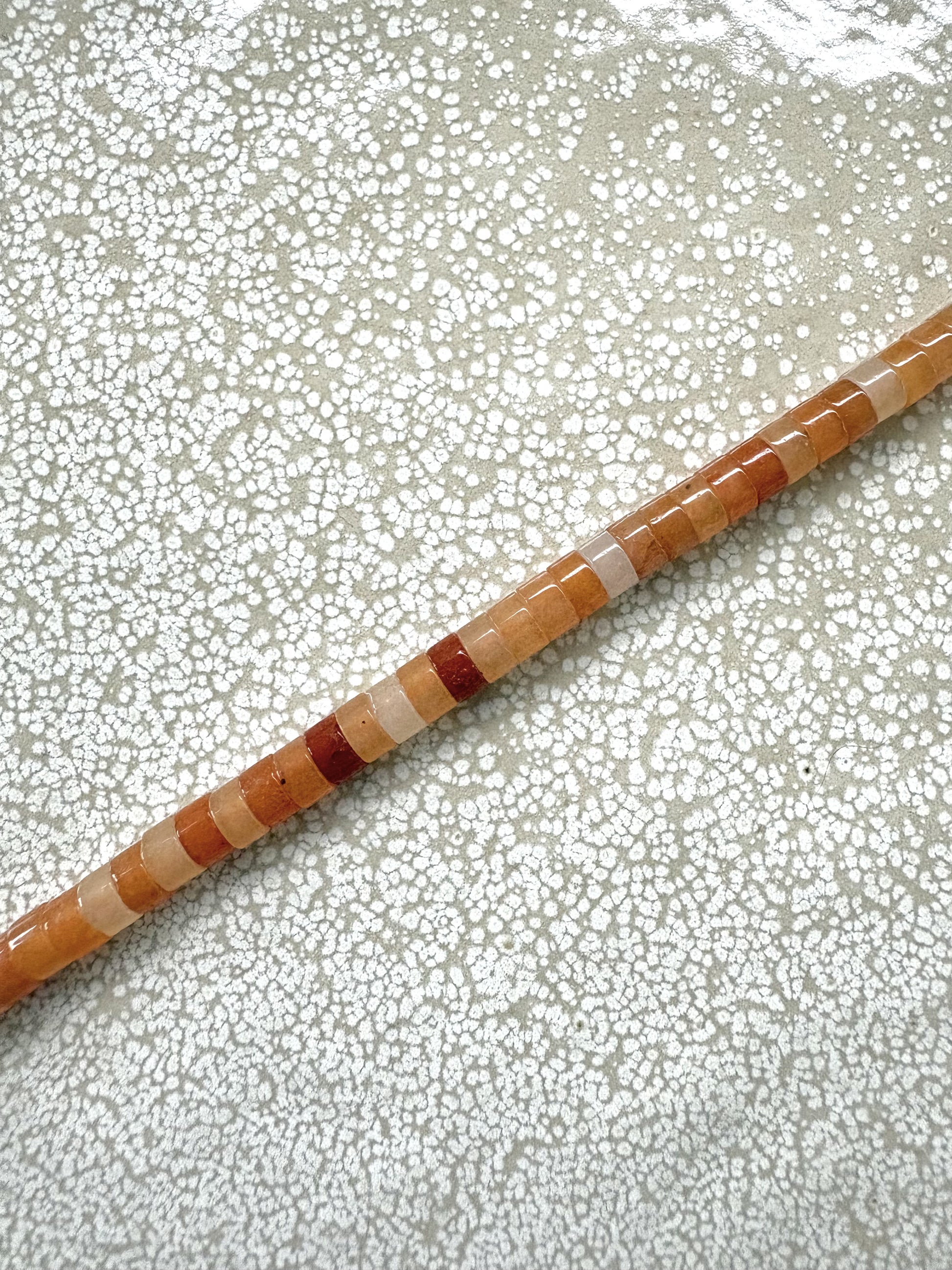 perlesetcreationbijoux - perles rondelles heishi en aventurine rouge naturelle de 4x2 mm