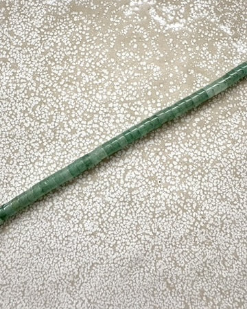 perlesetcreationbijoux - perles heishi en aventurine verte naturelle de 4,5x2,5 mm