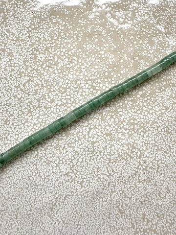 perlesetcreationbijoux - perles heishi en aventurine verte naturelle de 4,5x2,5 mm