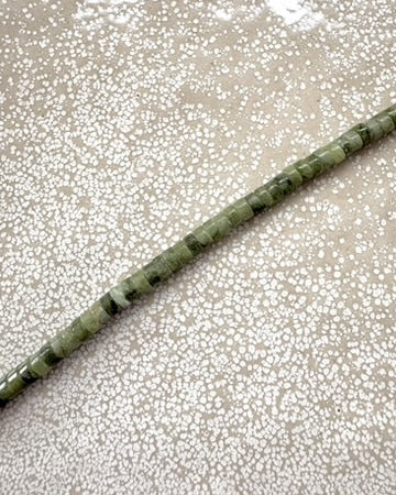 perlesetcreationbijoux - perles heishi en jade naturel de 4x2 mm