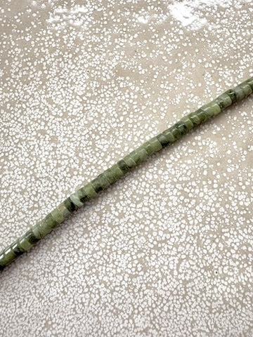 perlesetcreationbijoux - perles heishi en jade naturel de 4x2 mm
