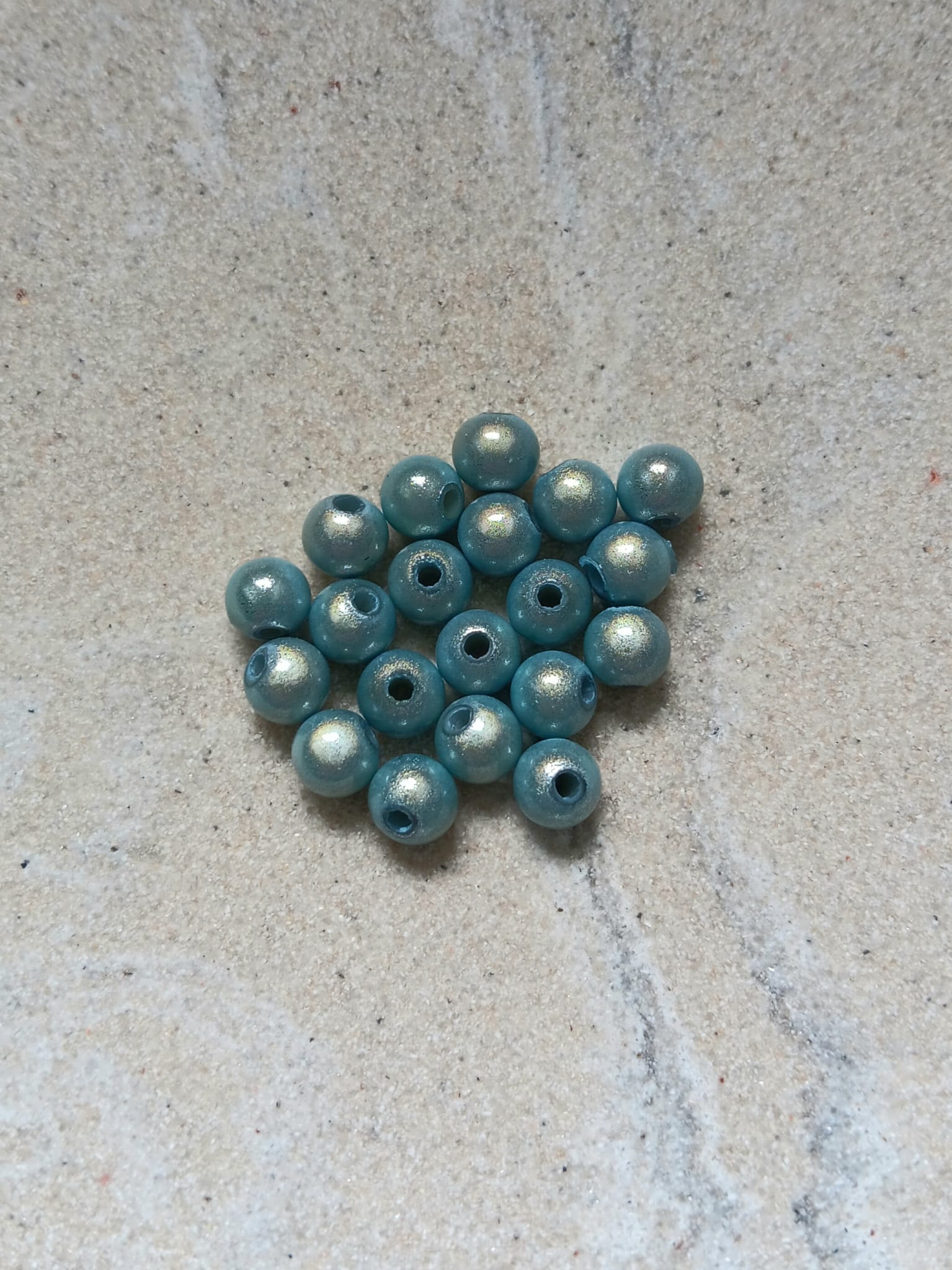 perlesetcreationbijoux - perles magiques en acrylique de 6 mm bleu ciel